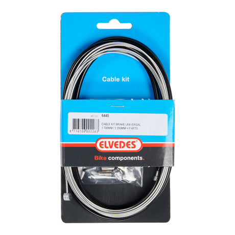 Kit de câble de frein universel Elvedes 1700 mm 2250 mm galvanisé - noir (sur carte)