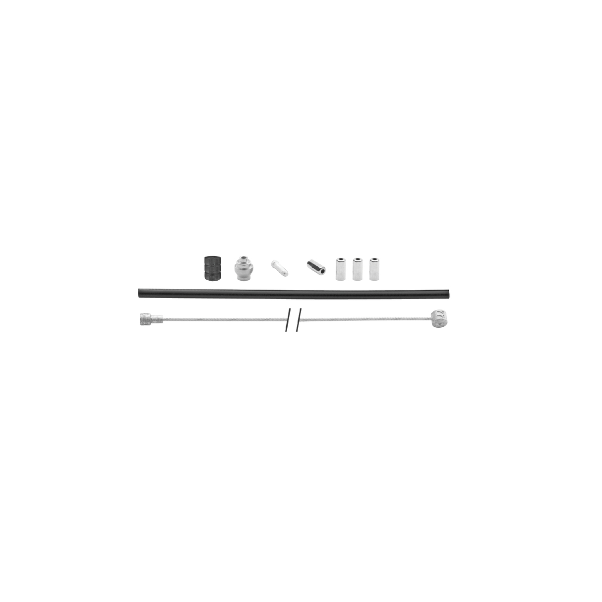 Kit de câble de frein universel Elvedes 1700 mm 2250 mm galvanisé - noir (sur carte)