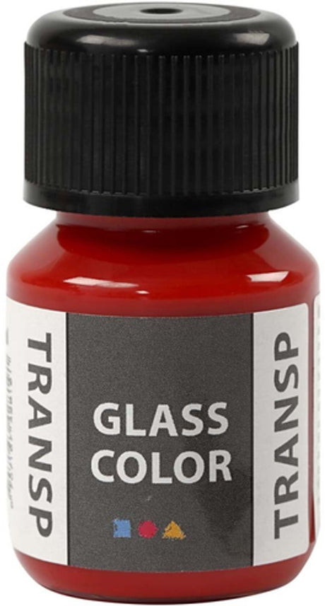 Creativ Company Glass Color Transparent Paint - Rouge, 30 ml