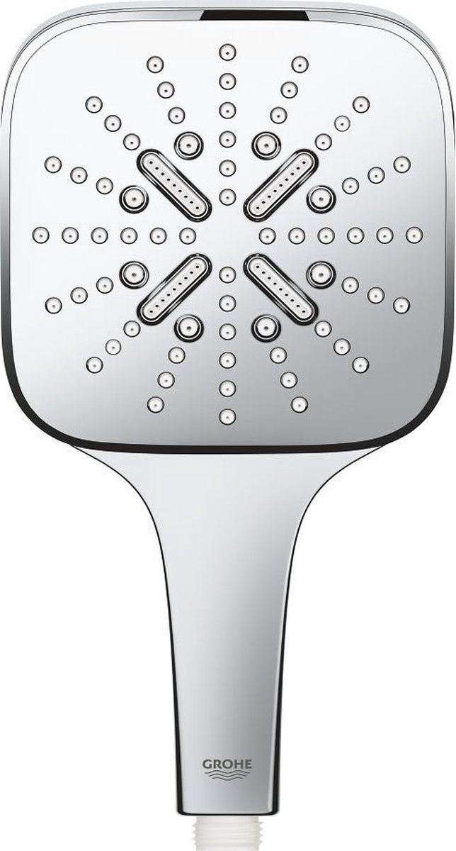 Pommeau de douche Grohe rainshower smartactive cube 130 - ø 13 cm - ecojoy® - 3 types de jets - 26582000