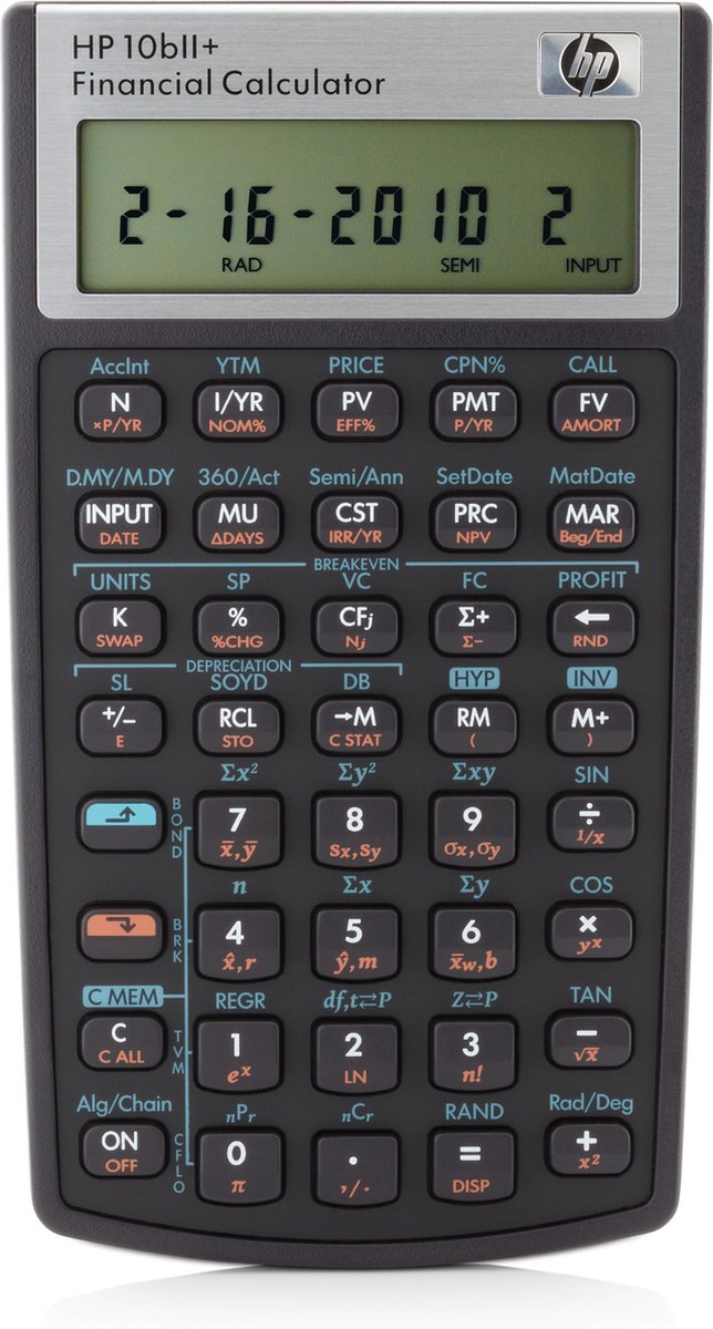 Calculatrice financière HP 10bii+