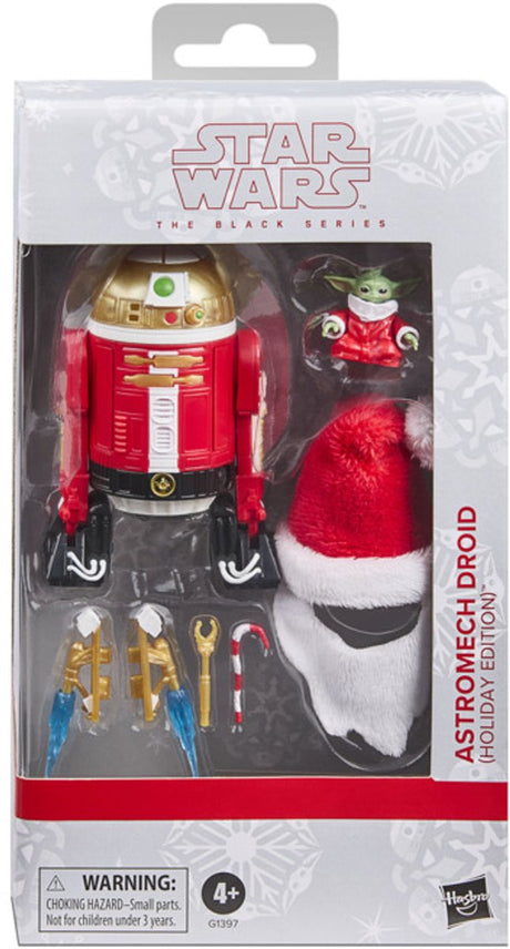 Hasbro star wars black series figurine droïde astromech (édition vacances) figurine 15 cm