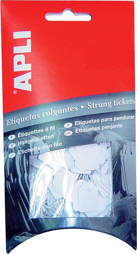 Étiquettes en fil Apli pi 13 x 34 mm (l x h) (7007) | caisse de 200 pièces