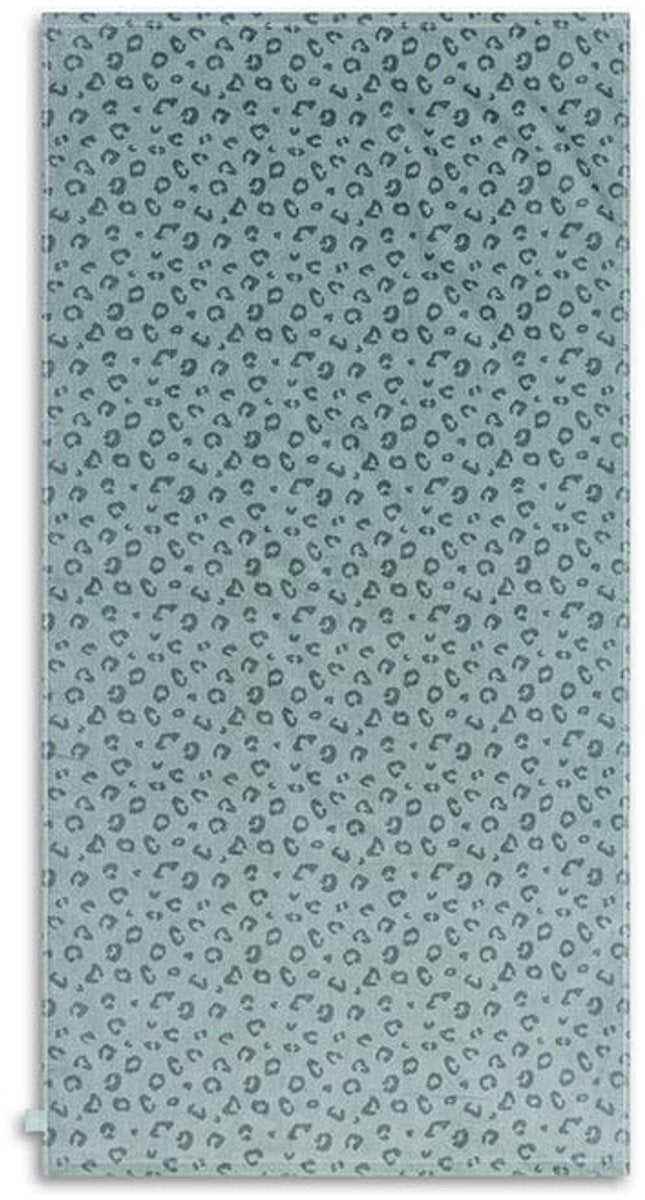 Léopard | serviette en coton vert 135 x 65 cm