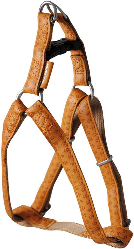 Nayeco harnais pour chien en cuir mac marron 25mm x 60-100cm