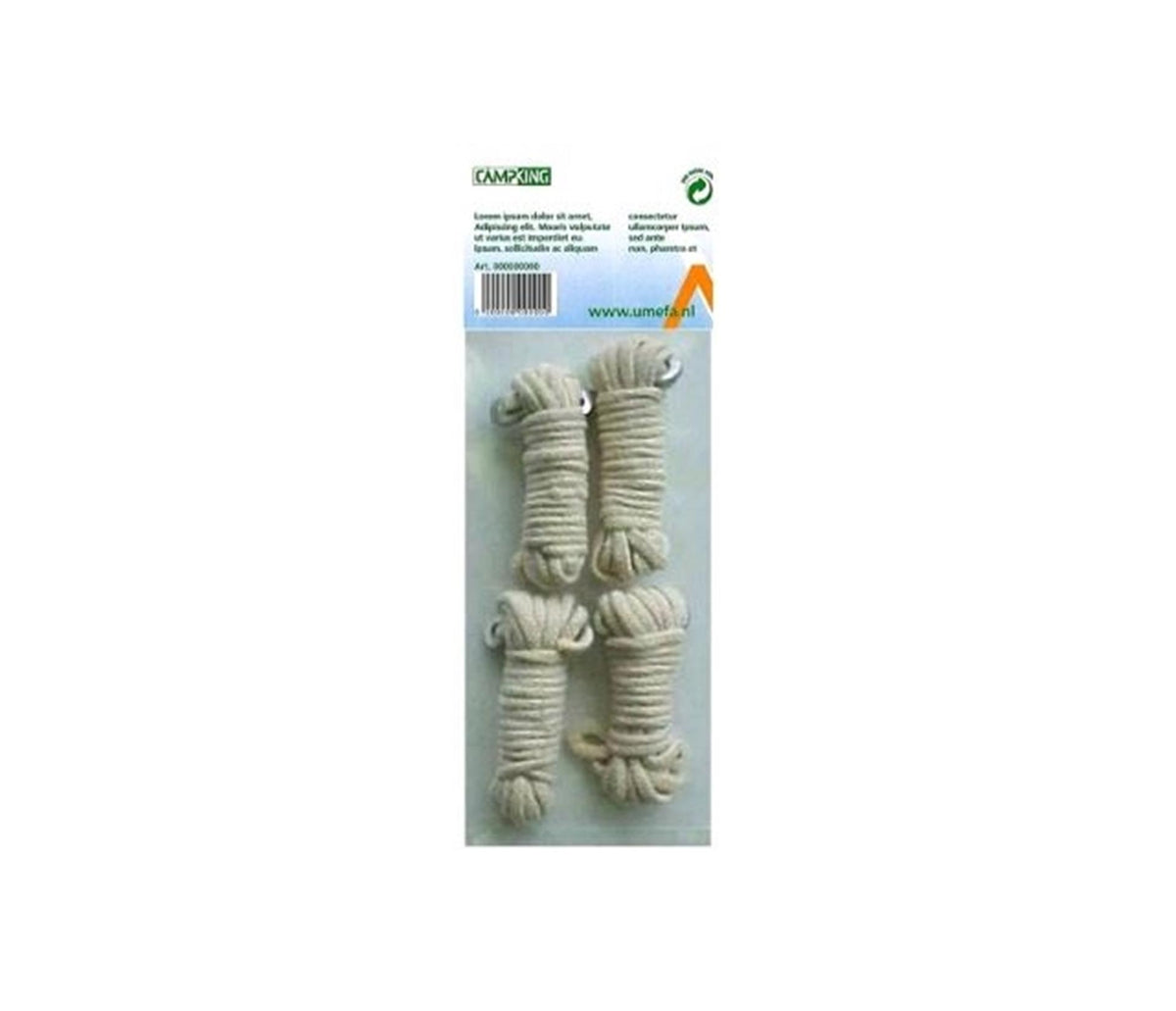 Ligne de haubanage en coton Campking umefa + tendeur courbé en aluminium 3mm 4m