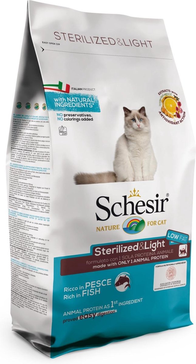 Schesir poisson stérilisé - nourriture pour chat - 10 kg