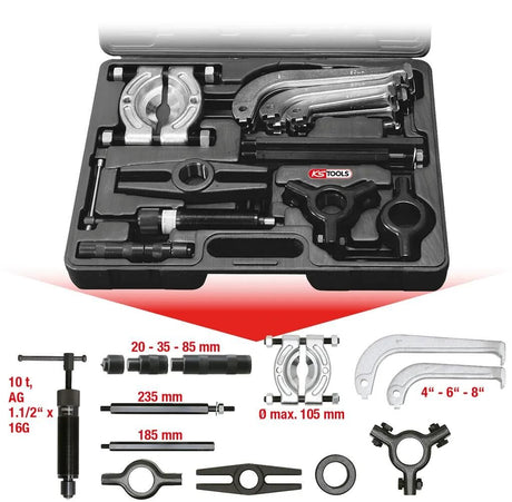 Ks tools ks-tools jeu d'extracteurs jeu de dissolvant assortiment acier à outils