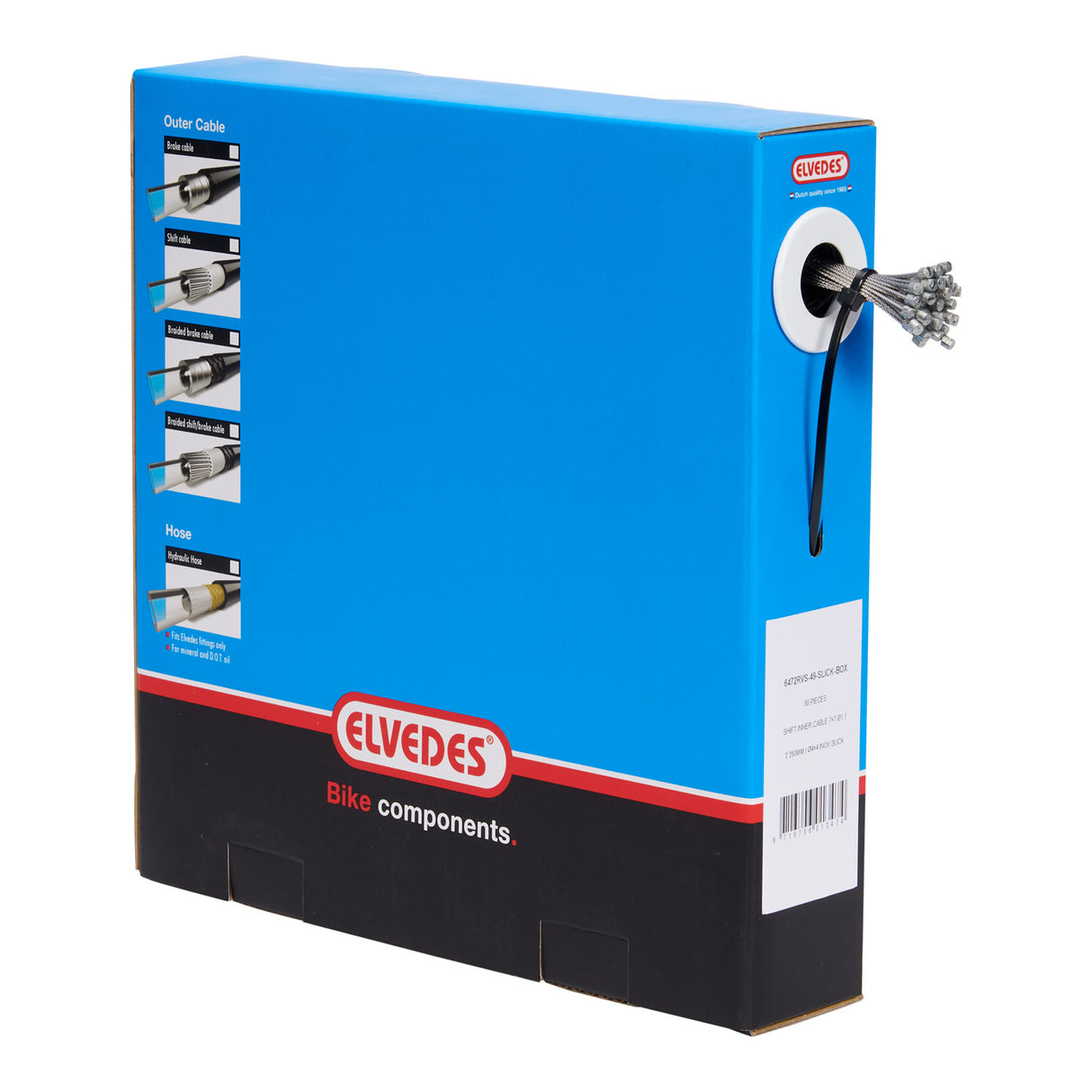 Elvedes Schakel Binnenkabel en acier inoxydable 49dr Nippel 4x4 (50)