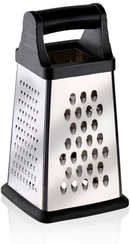 Alpina rasp met opvangbak – 4-zijdige rvs blokrasp – kaasrasp – groenterasp – 300 ml reservoir