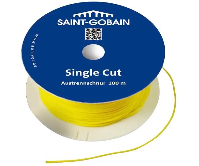 Saint-gobain cordon de retrait de voiture ligne de coupe simple ligne de coupe simple jaune 1,25 mm