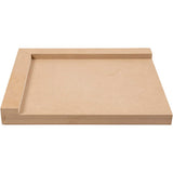 Creativ Company Wooden Linoleum Holder à droite - Horaire, 29x25cm