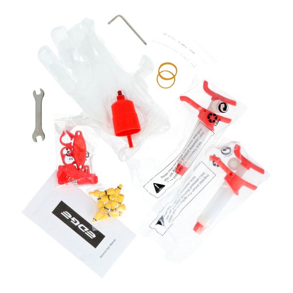 Kit de purge de bord pour freins à disque standard - avec jeu d'adaptateurs en plastique