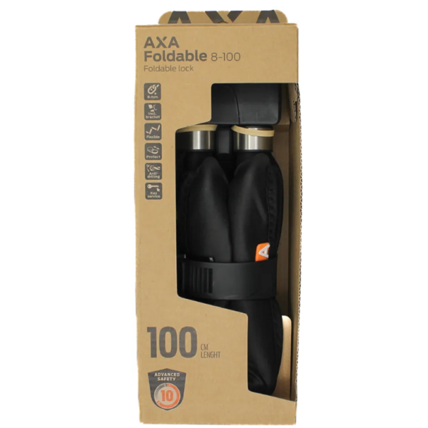 Antivol pliable Axa pliable 8-100 - noir
