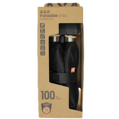 Antivol pliable Axa pliable 8-100 - noir