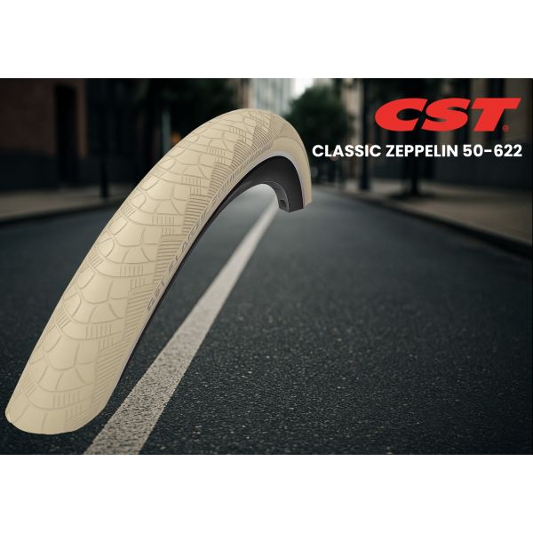 Pneu Cst zeppelin 28 x 1.90'' 50-622 - crème avec reflet