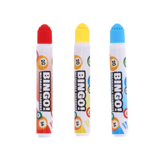 Longfield engelhart marqueurs de bingo 3 pièces rouge jaune bleu