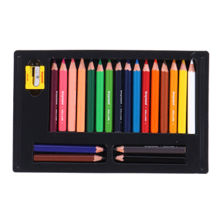 Crayons de couleur courts et épais pour enfants Bruynzeel, 20 pcs.