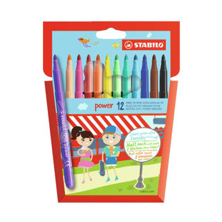 Stabilo power - feutre - lot de 12 pièces