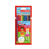Stabilo color - crayon de couleur - lot de 12 pièces