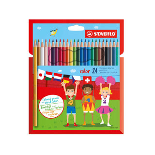Stabilo color - crayon de couleur - set de 24 pièces