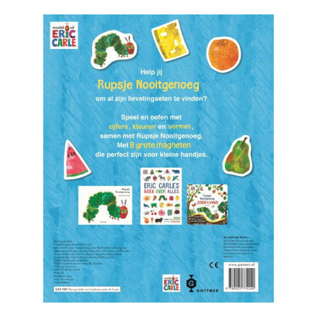 Groupe d'éditeurs Gottmer, chenille, jamais assez, livre magnétique. 3+