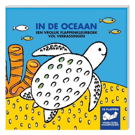 Livre de coloriage à rabat Imagebooks - dans l'océan