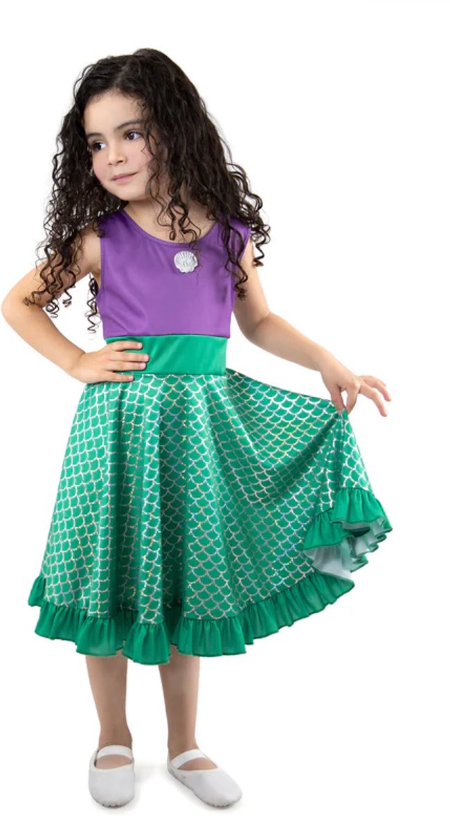 Petites aventures – robe sirène virevoltante – taille 116-122