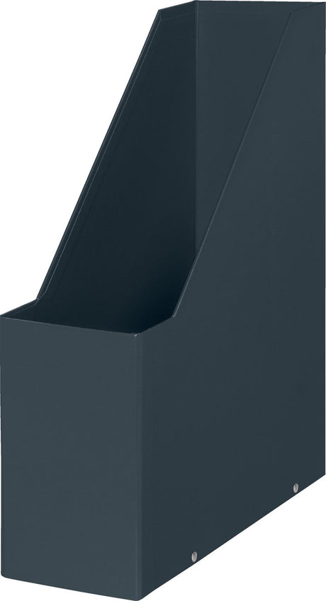 Porte-revues durable Leitz cosy click store pour documents A4 - 77 % carton recyclé - 10,3 x 33 x 25,3 cm (LxHxP) - gris velours
