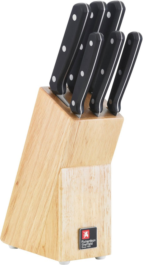 Richardson Sheffield - ensemble de couteaux cucina - avec bloc à couteaux - 6 pièces