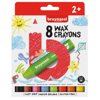 Crayons de cire pour enfants Bruynzeel, lot de 8