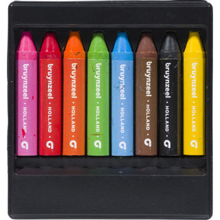 Crayons de cire pour enfants Bruynzeel, lot de 8