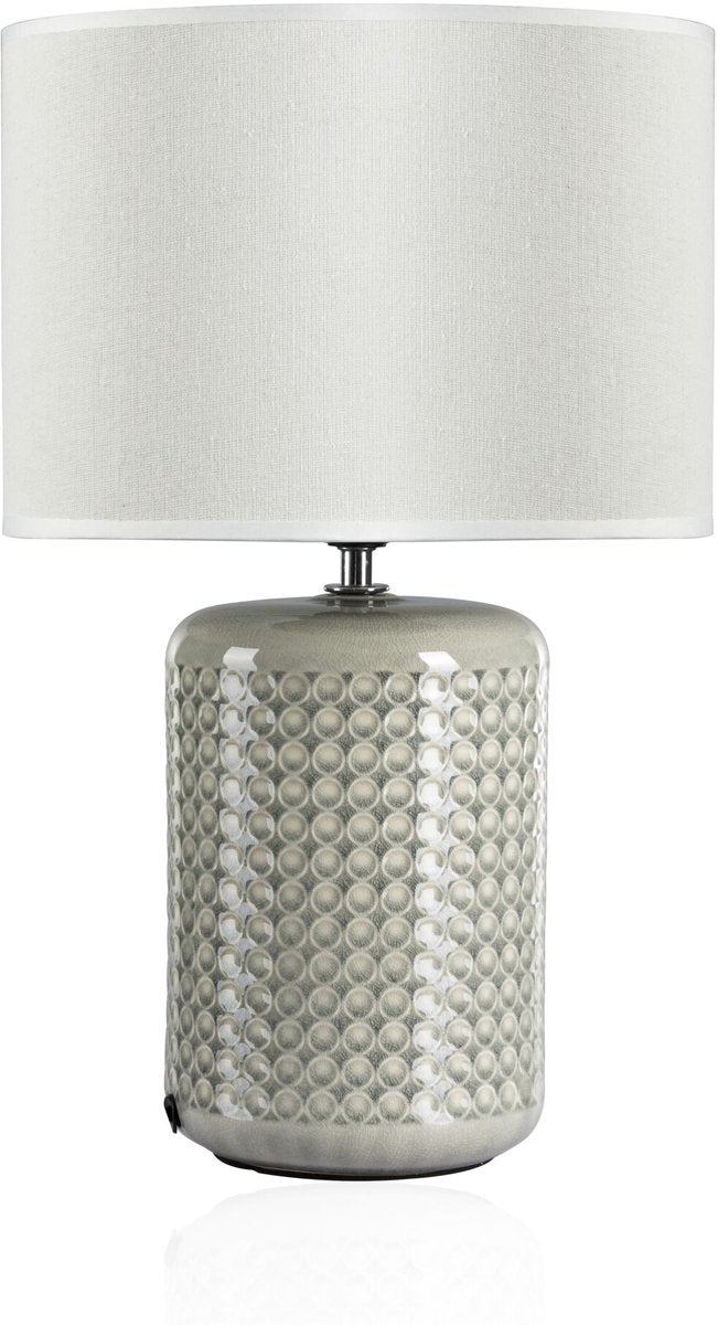 Lampe de table LED Pauleen Go for Glow - E27 - max. 20w - salon, chambre salle à manger - beige gris vert
