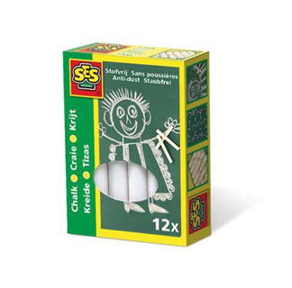 Ses craie pour tableau noir Ø10 mm lot de 12 pièces