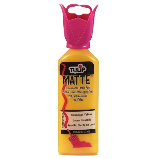 Tulip • peinture textile dimensionnelle jaune dandi mat 37ml