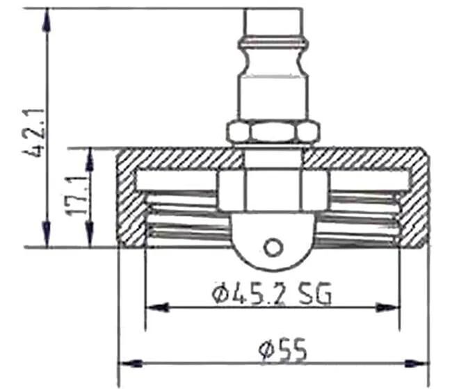 Ate pièce de raccordement de ventilation connecteur d'évent 20