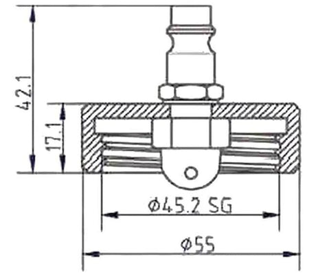 Ate pièce de raccordement de ventilation connecteur d'évent 20