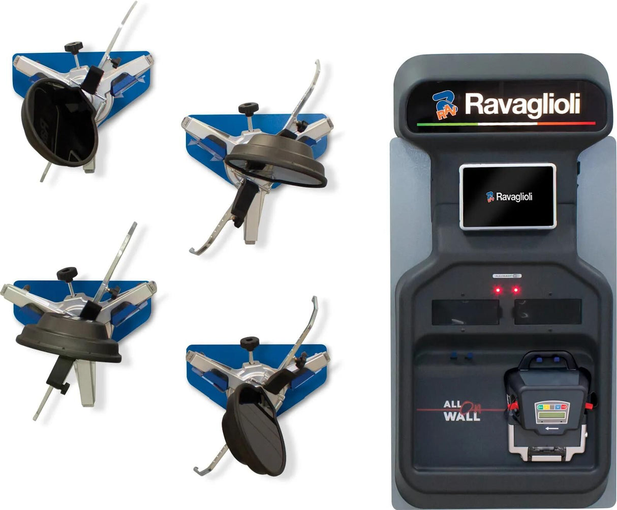 Équipement d'alignement Ravaglioli rav3d2.0wall.3s . Version tablette du système d'alignement des roues 3D