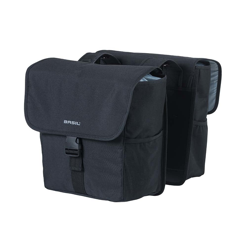 Basil Go Double Bicycle Bag - 32L - noir