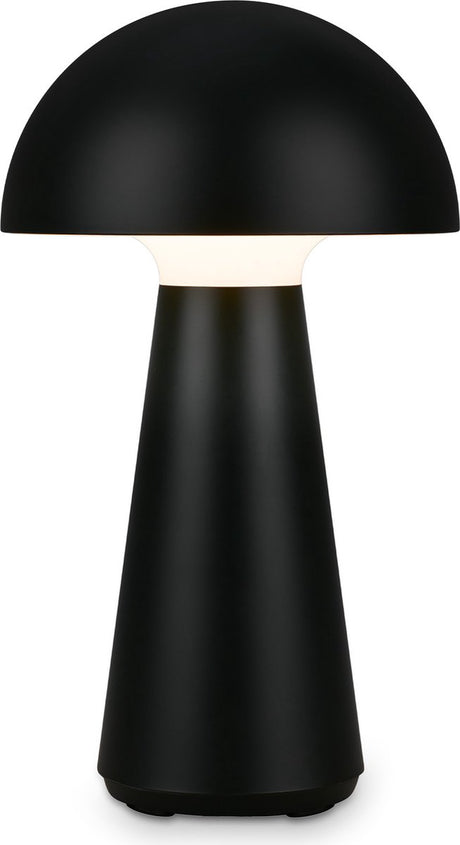 Briloner - fungo - Lampe de table LED à batterie, intensité variable en continu, tactile, lumière mobile, lampe de table LED d'extérieur, lampe de table LED sans fil, noir mat