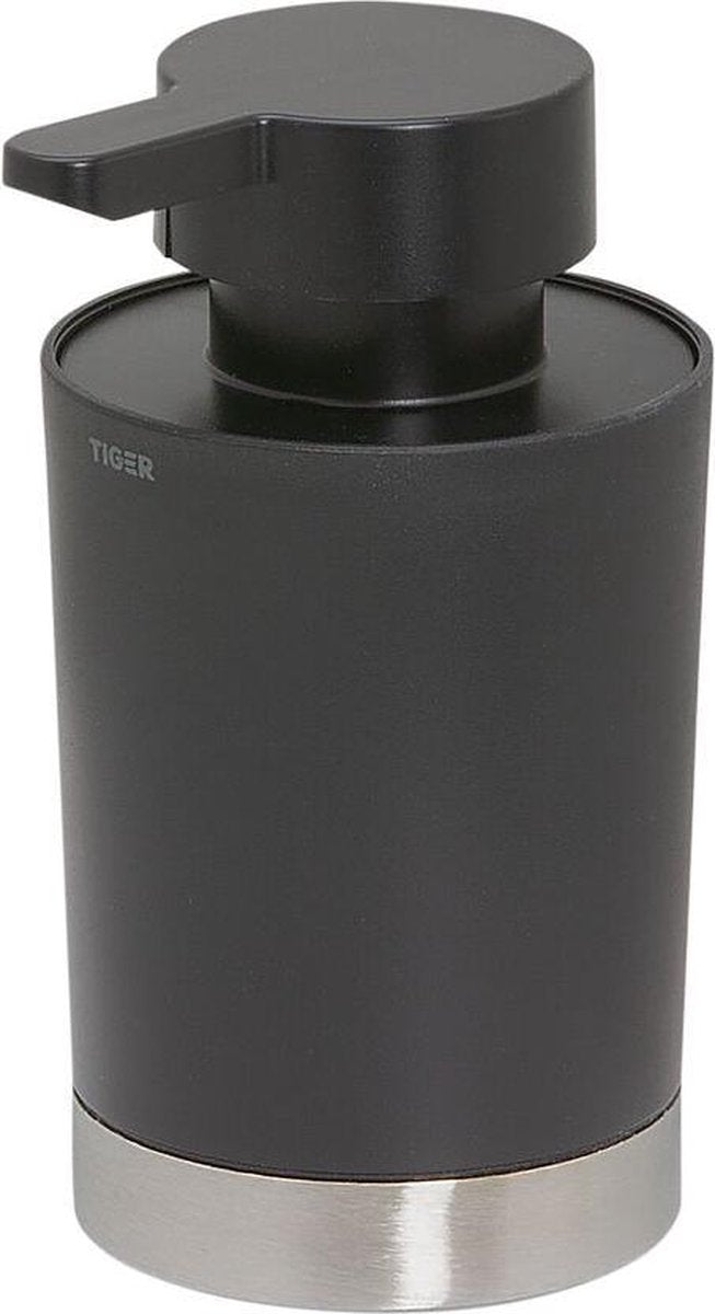 Tiger tune - distributeur de savon 180 ml - sur pied - acier inoxydable noir brossé