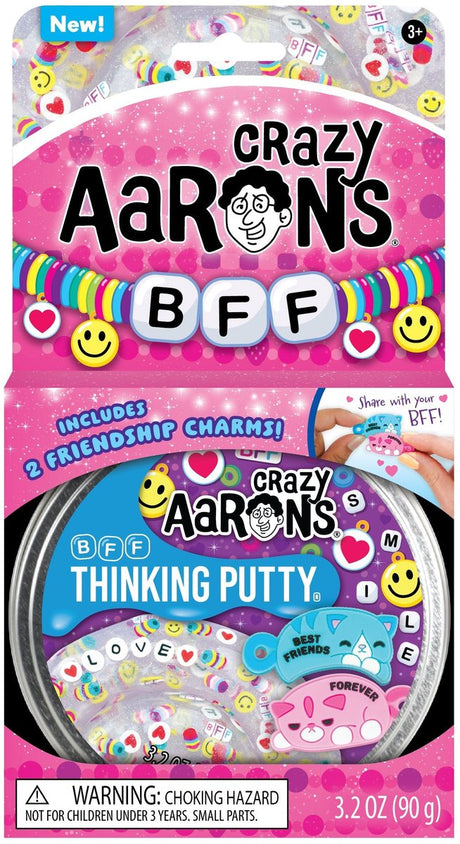 Crazy Aaron's Clay Bff - jouets colorés en argile de silicone.