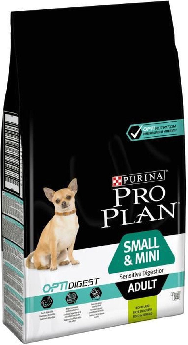 Pro plan purina adult small mini - digestion sensible - nourriture pour chien - riz d'agneau - 7 kg - pour petits chiens à digestion sensible