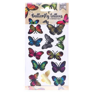 Tatouages métalliques Totum - papillons