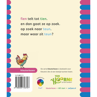 Lecture des tout-petits des éditeurs Wpg - fien teun - fien compte jusqu'à dix