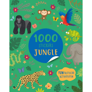 Livre d'autocollants livre 1000 autocollants jungle