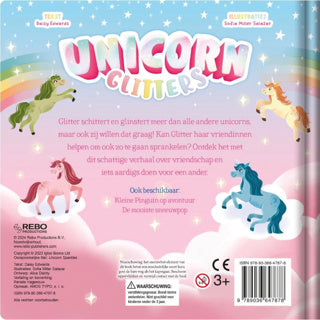 Livre licorne paillettes