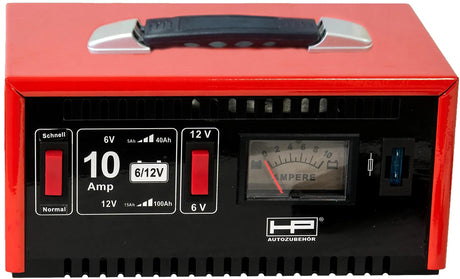 Chargeur de batterie Hp chargeur 6 12v 10a 15-120ah, métal
