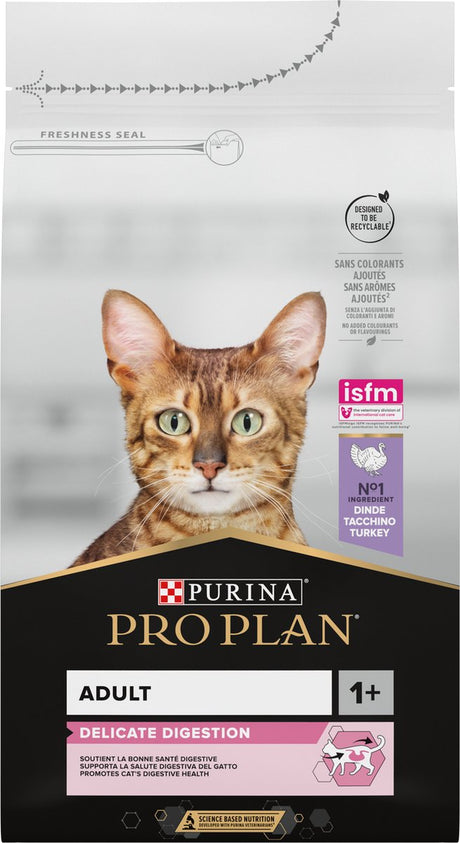 Pro plan adulte digestion délicate - nourriture sèche pour chat - dinde - 1,5 kg