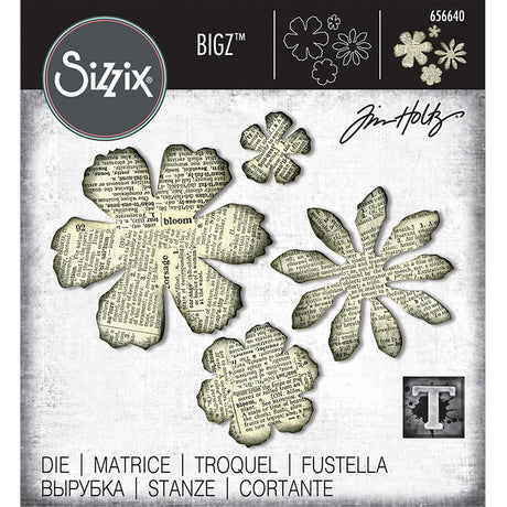 Sizzix • tim holtz bigz die fleurs en lambeaux